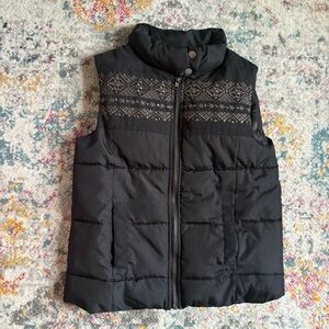 Vintage Y2K Black Miss Me Puffer Vest